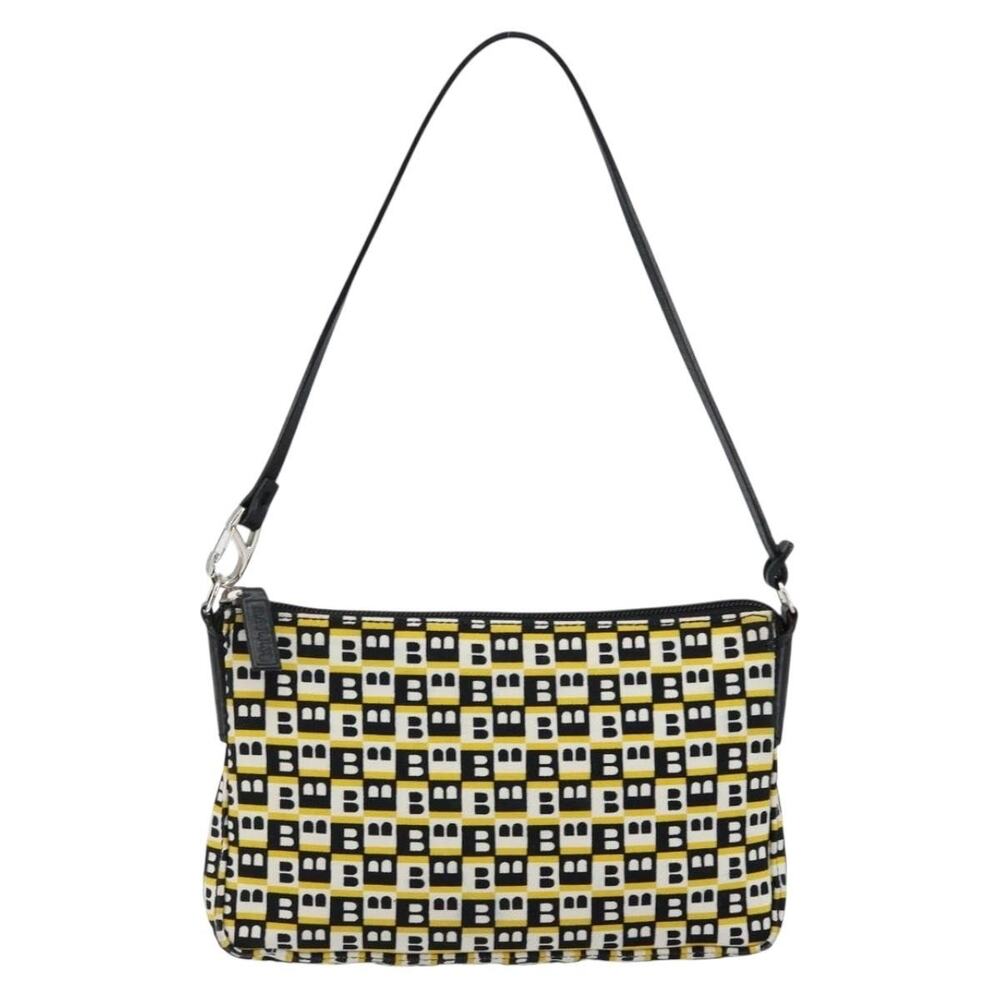 Bally Canvas B-Monogram Handbag Black